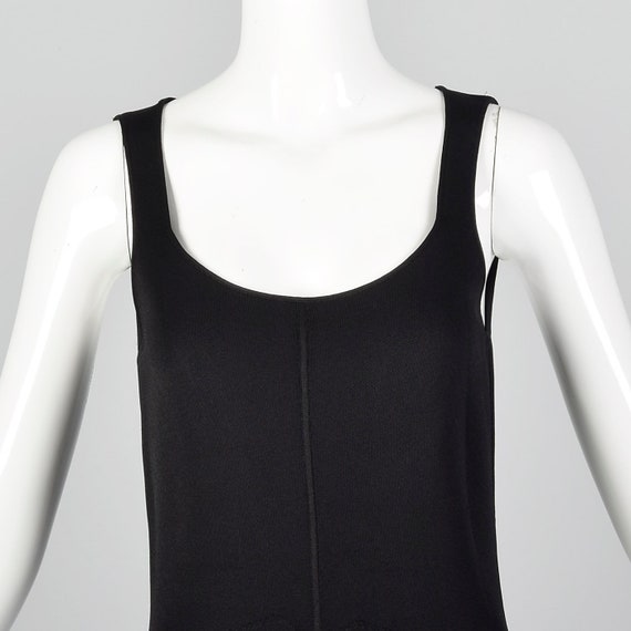 Small Giorgio Armani Black Knit Dress Stretch Dec… - image 7