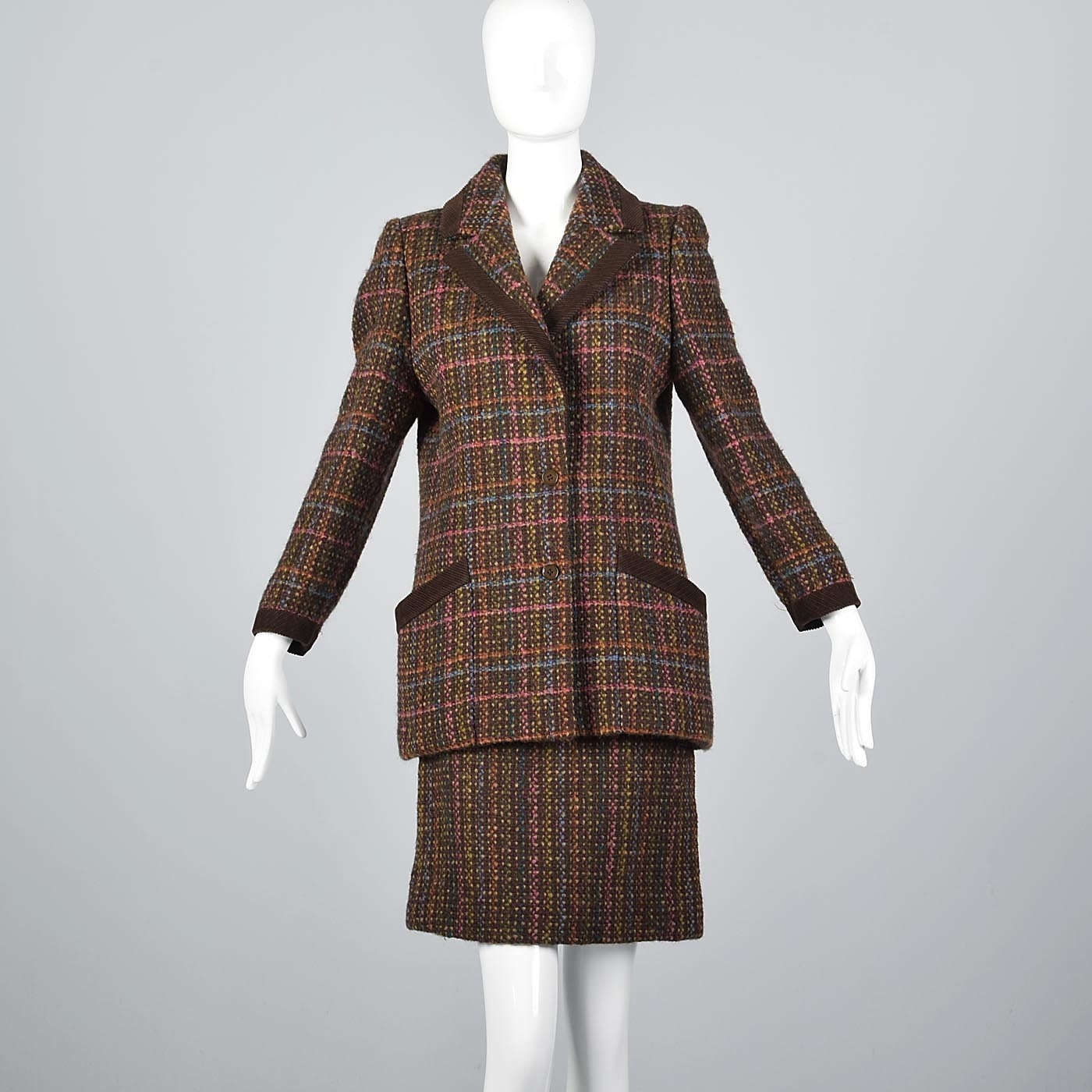 Medium Salvatore Ferragamo Tweed Separates Mohair Wool Skirt - Etsy