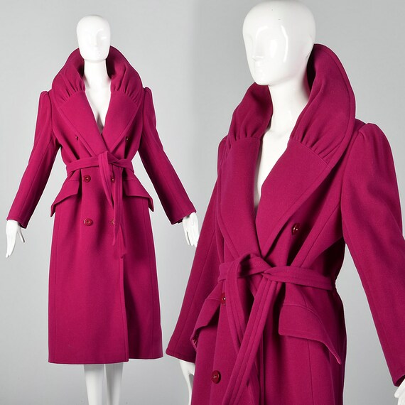 Medium Valentino Miss V 1980s Pink Coat Portrait C