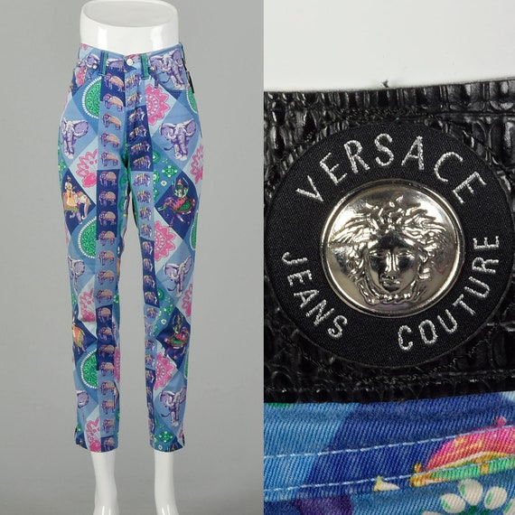 Versace Jeans Couture - Women's Logo Band Chain Leggings