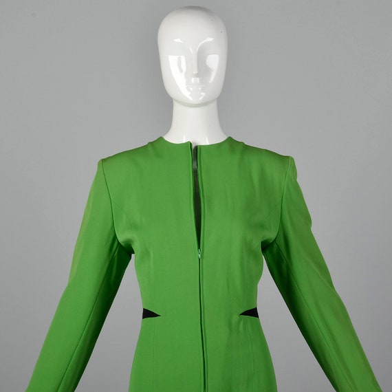 Small Claude Montana 1980s Green Dress Vintage Cl… - image 6