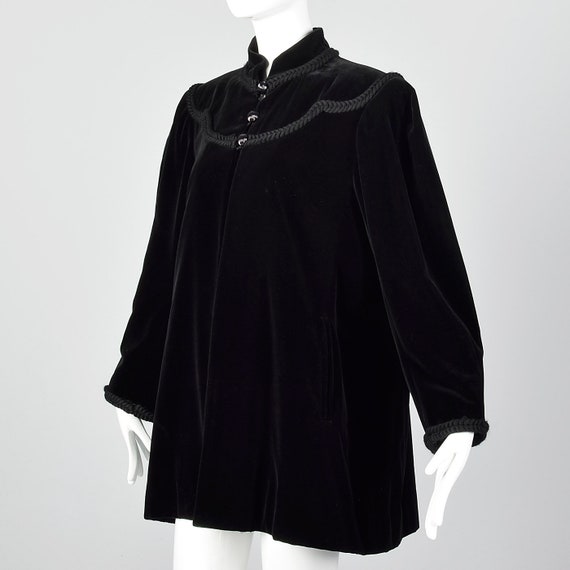 Large Yves Saint Laurent Rive Gauche Velvet Swing… - image 2