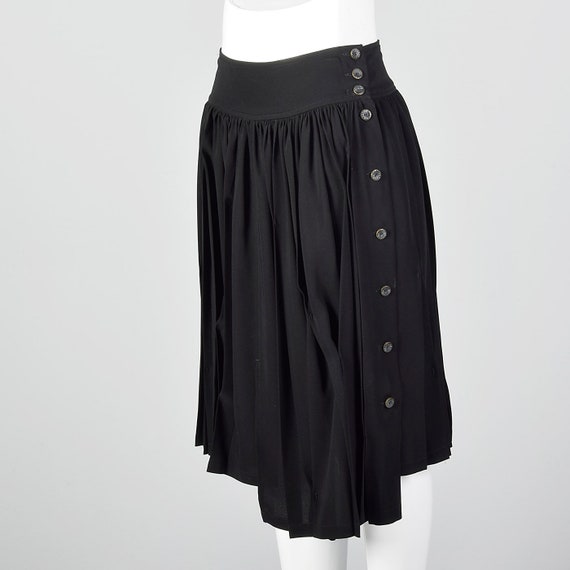 Small Asymmetric Pleated Skirt Decorative Pleatin… - image 3