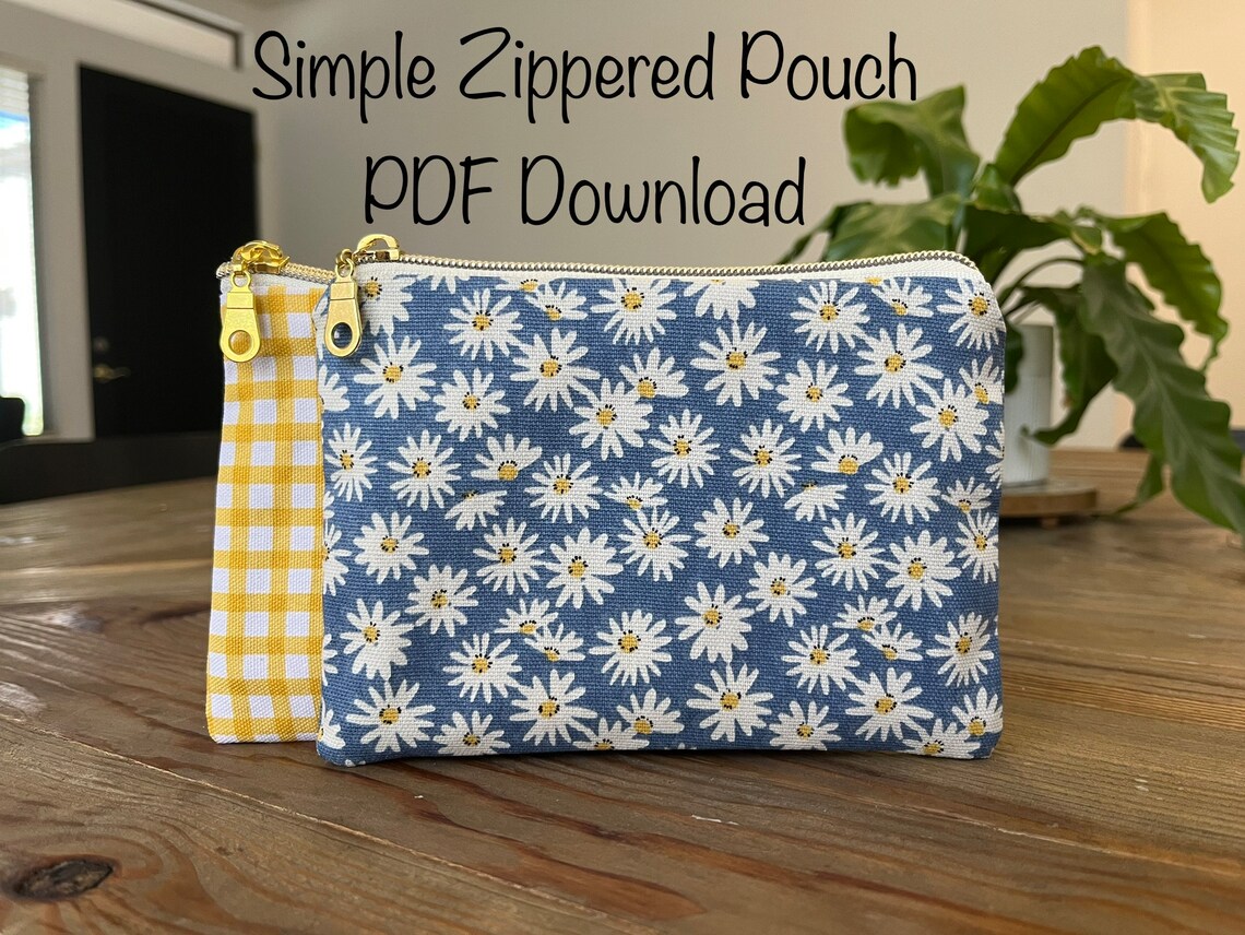 Easy Zippered 5x7 Pouch Download PDF Tutorial - Etsy