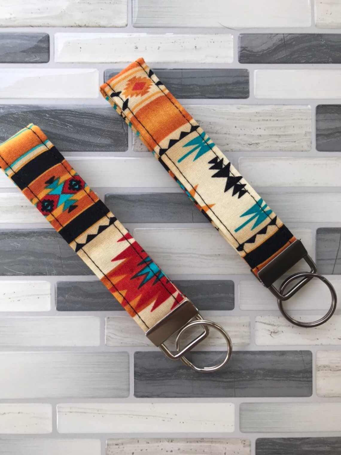Serape handmade keychains fabric keychain keychain Etsy