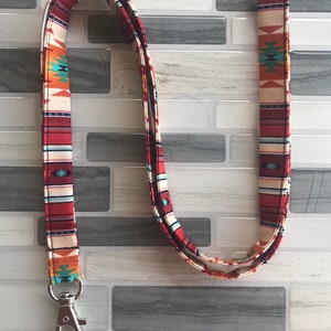 Lanyard - Serape lanyard - Handmade - handmade lanyard- western lanyard - fiesta stripe lanyard - floral lanyard - skinny lanyard