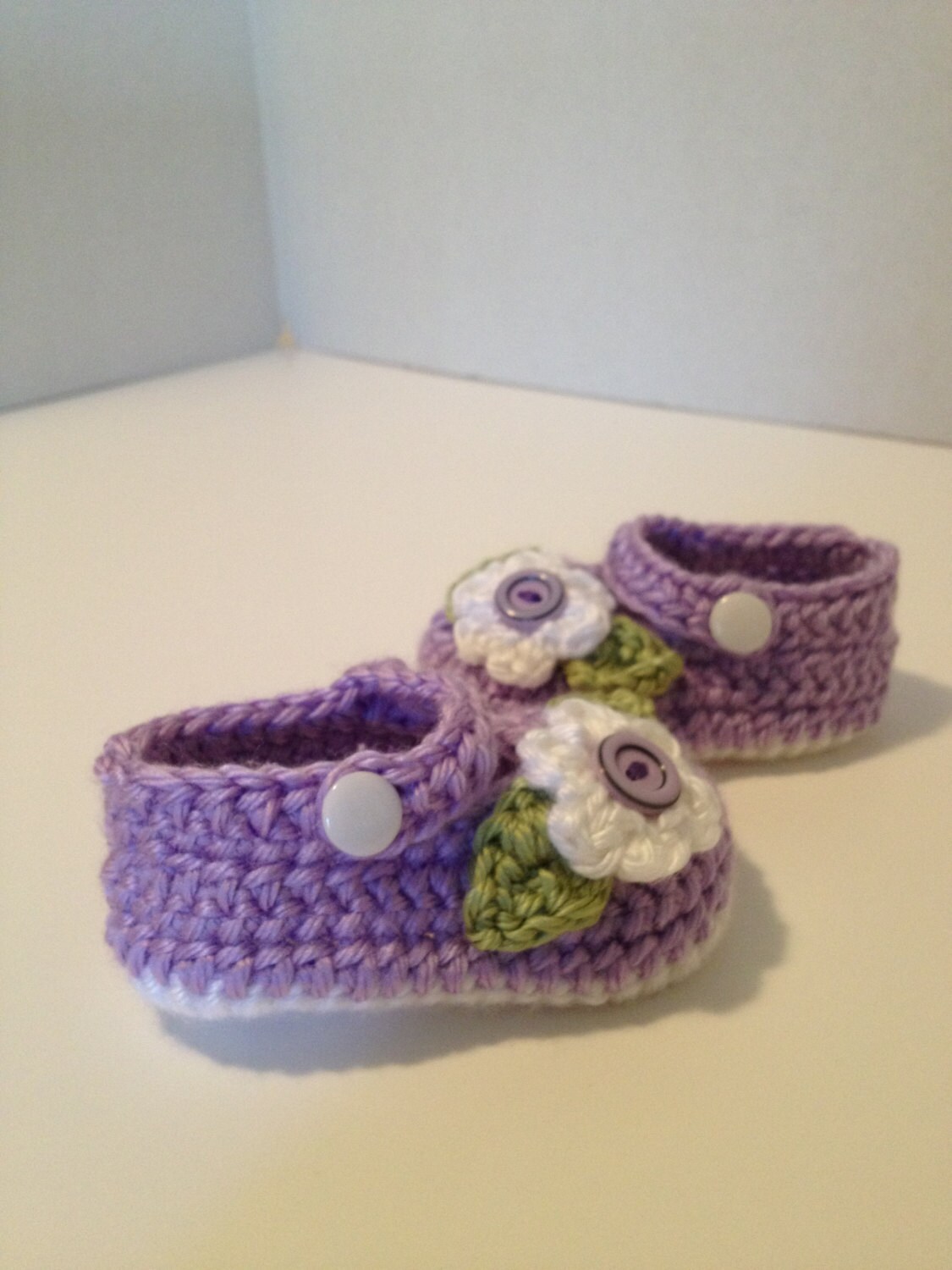 Crochet Baby Booties Maryjanes 03 Months Etsy