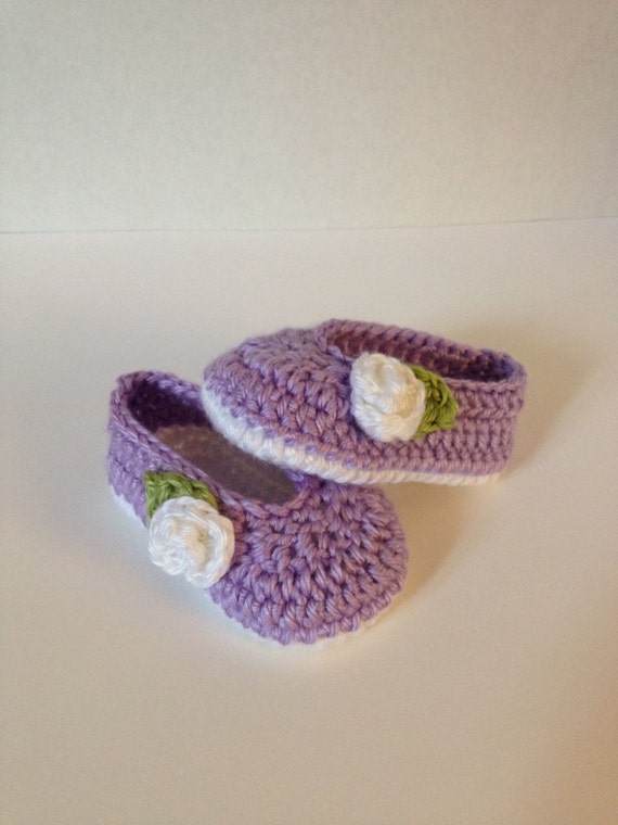 Crochet Baby Booties Ballet 0-3 Months | Etsy