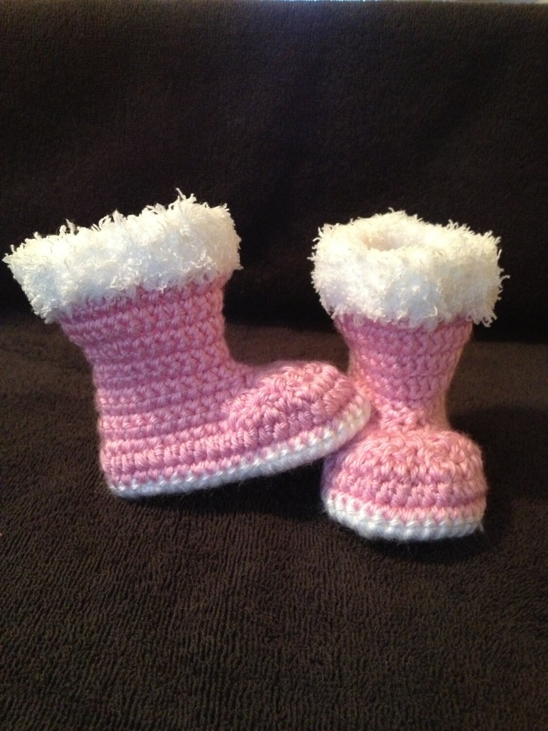 Crochet baby booties baby uggs 0 to 3 months Etsy