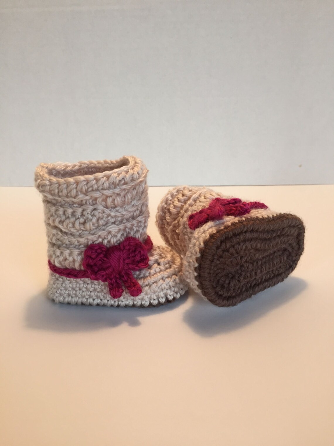 Crochet Baby Booties Boots 03 Months Etsy