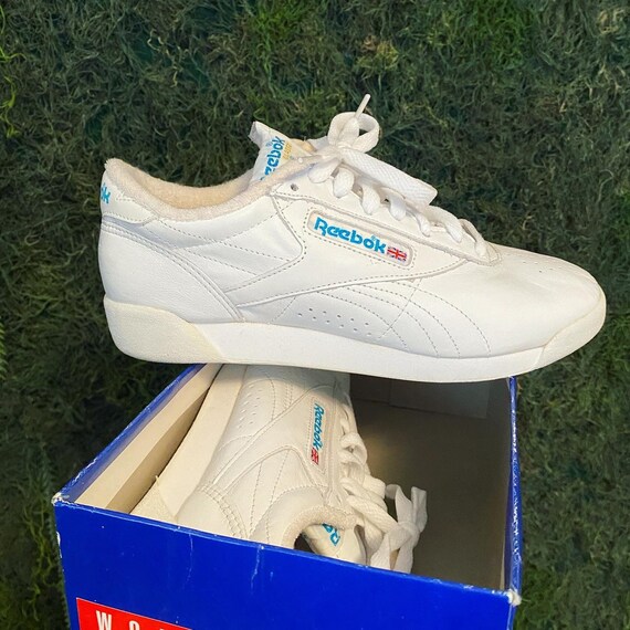 Deadstock 1990s White Reebok Classic Sneakers