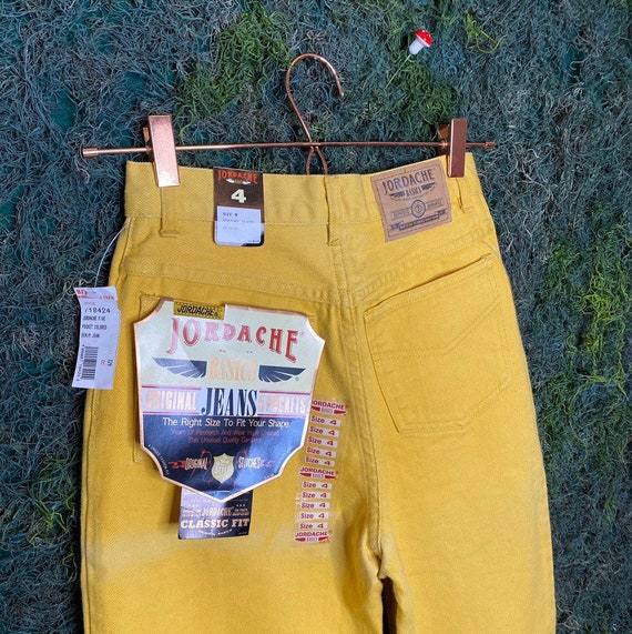 DEADSTOCK 198os Yellow Jordache Jeans