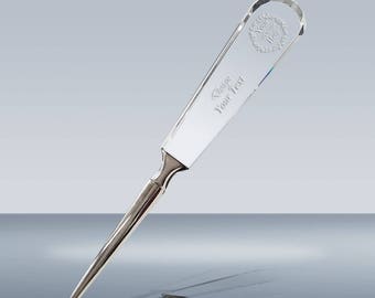 Etched Photo Crystal Letter Opener - Personalized 2D/3D Gift