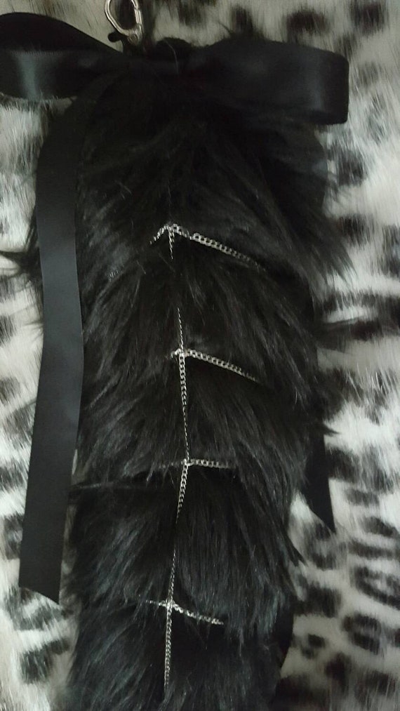 20 Clipon Cat Tail With Chains Etsy