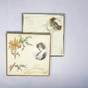 Vintage Linen Handkerchiefs, 3 X beautiful floral hankies, vintage handkerchiefs, gift boxed,   Irish embroiderered handkerchiefs,