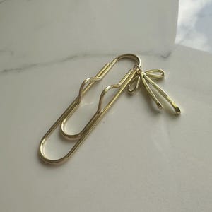 Porta bolígrafos, marcapáginas, diario, accesorios, adorable accesorio de planificación, marcador de posición de libro, amuleto, marcapáginas, lazo dorado para bolígrafo y cuaderno. imagen 5