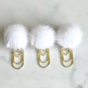Mini Gold Paper Clips for Planner Decor For Journal Cute Planner Charms For Notebook Dangle Paper Clip Charm Bookmark Planner Accessories