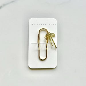 Porta bolígrafos, marcapáginas, diario, accesorios, adorable accesorio de planificación, marcador de posición de libro, amuleto, marcapáginas, lazo dorado para bolígrafo y cuaderno. imagen 2