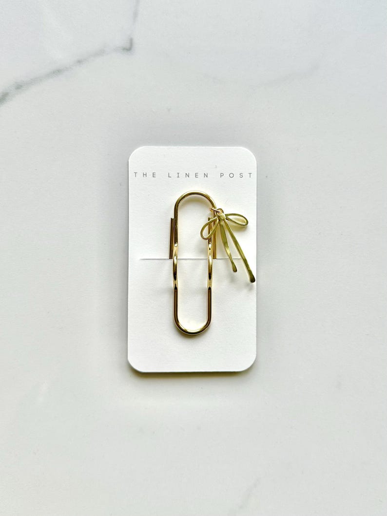 Porta bolígrafos, marcapáginas, diario, accesorios, adorable accesorio de planificación, marcador de posición de libro, amuleto, marcapáginas, lazo dorado para bolígrafo y cuaderno. imagen 2