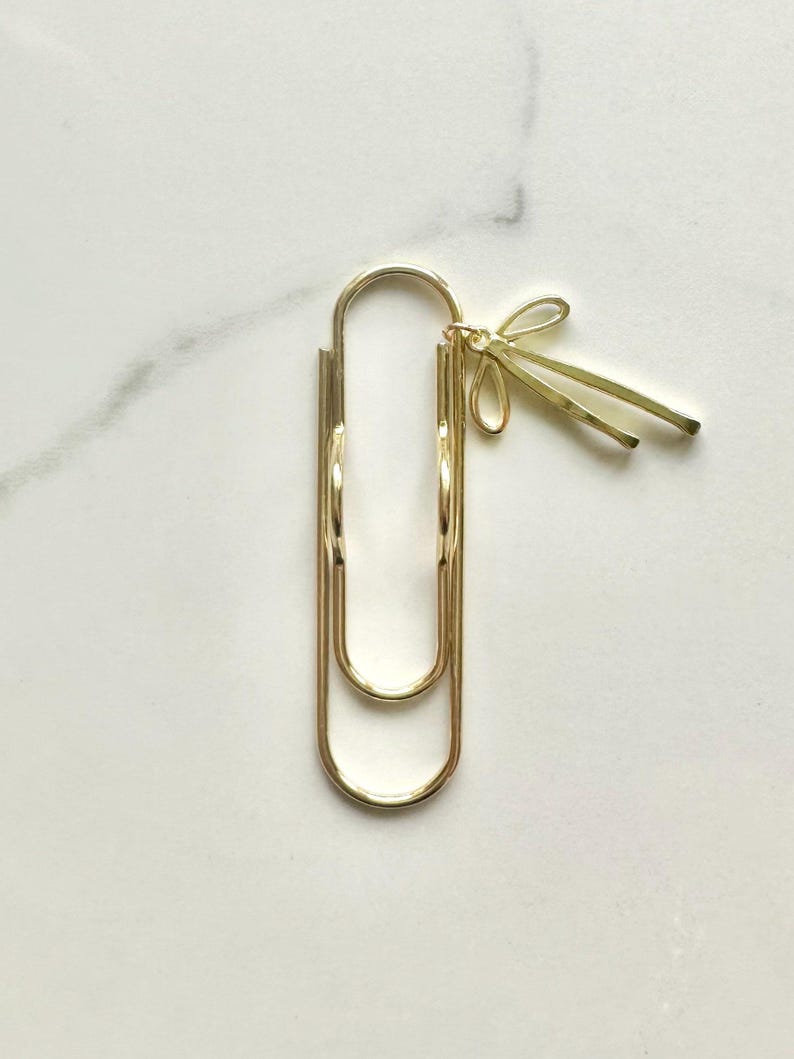Porta bolígrafos, marcapáginas, diario, accesorios, adorable accesorio de planificación, marcador de posición de libro, amuleto, marcapáginas, lazo dorado para bolígrafo y cuaderno. imagen 4