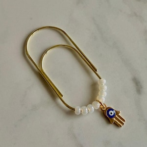 Paperclip gouden planner | Gouden bladwijzer voor dagboek | Boze oog-accessoires | Leuk en schattig planningsaccessoire | Tijdelijke aanduiding voor boek