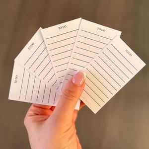 Planer Einlegekarten: Minimalistische To do Liste