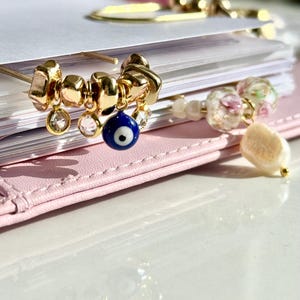 Paperclip planner | Boze oog CZ vergulde bladwijzer voor dagboek | Accessoires | Leuk en schattig planningsaccessoire | Tijdelijke aanduiding voor boek