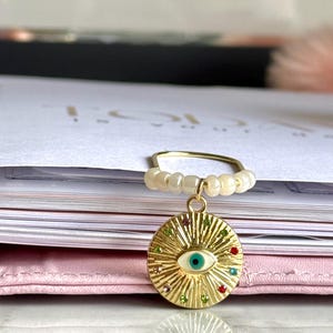 Paperclip gouden planner | Gouden bladwijzer voor dagboek | Boze oog-accessoires | Leuk en schattig planningsaccessoire | Tijdelijke aanduiding voor boek
