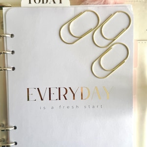 Jumbo Paper Clip For Planner Clip For Notebook Large Paperclip For Bookmark Cute Gold Stationary Planning Accessory For Planner