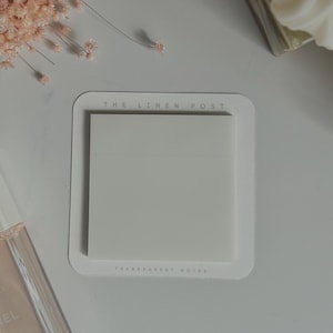 Transparent sticky notes for book sticky notes for planner clear sticky note for note taking translucent memo pad clean note pad