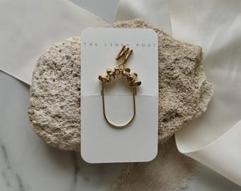 Planner Paper Clip | Initial Gold Bookmark for Journal | Accessories | Cute Adorable Planning Accessory | Book Placeholder Charm |