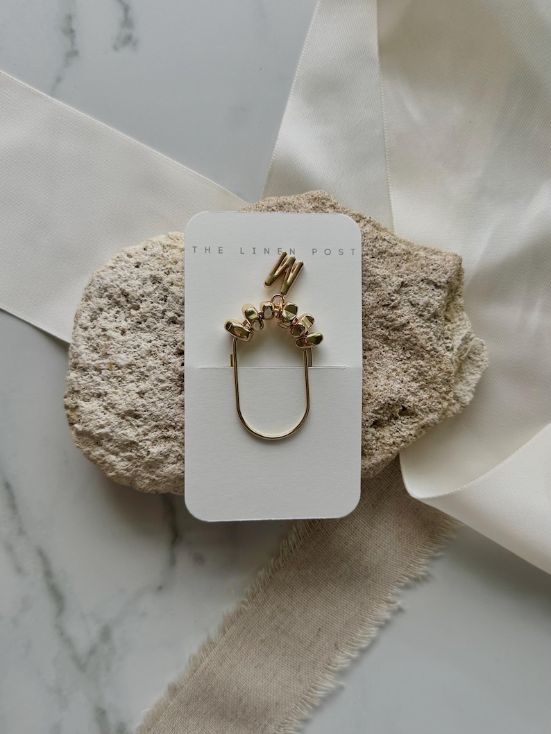 Planner Paper Clip | Initial Silver Bookmark for Journal | Accessories | Cute Adorable Planning Accessory | Book Placeholder Charm | image 3
