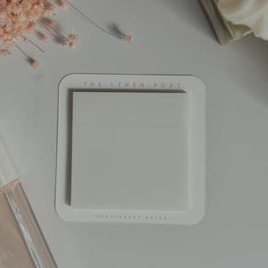 Notas adesivas transparentes para livro, notas adesivas para planejador, nota adesiva transparente para anotações, bloco de notas translúcido, bloco de notas limpo