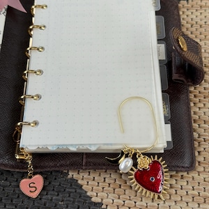 Planner Paper Clip | Gold Halloween Bookmark for Journal | Accessories | Cute Spooky Planning Accessory | Book Placeholder Charm Eye Charm image 4