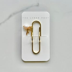 Monogram Pen Holder Bookmark Journal | Accessories | Cute Planning Accessory | Book Placeholder Charm Book Mark | Gold Pen Loop Notebook