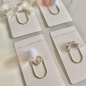 Planner Paper Clip | Initial Silver Bookmark for Journal | Accessories | Cute Adorable Planning Accessory | Book Placeholder Charm | image 7