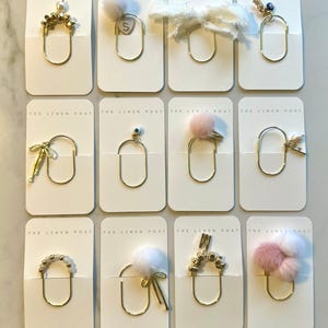 Planner Paper Clip | Initial Silver Bookmark for Journal | Accessories | Cute Adorable Planning Accessory | Book Placeholder Charm | image 8