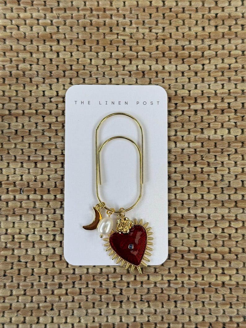 Planner Paper Clip | Gold Halloween Bookmark for Journal | Accessories | Cute Spooky Planning Accessory | Book Placeholder Charm Eye Charm Gold