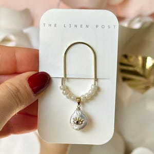 Paperclip planner | Pearl Evil Eye vergulde bladwijzer dagboek | Accessoires | Leuk en schattig planningsaccessoire | Tijdelijke aanduiding voor boek