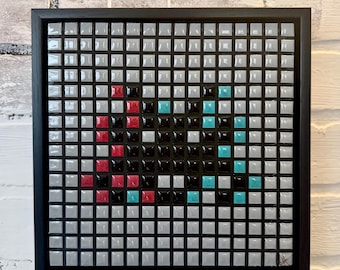 Little Legend Blurred Space Invader: Video Game Resin Art