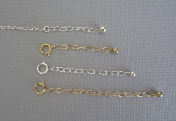 Necklace Extender, Bracelet Extender, Adjustable Length Chain Extender,  Necklace and Bracelet Add-on, Leilajewerlyshop, N240 