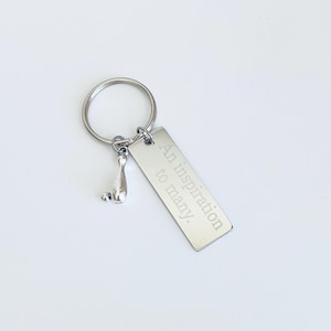 Personalized Bowling Key Chain. Customized Stainless Steel Keychain. Engraved Sports Key Chain. Bowling Lover Accessories Gift. Gift for Him
