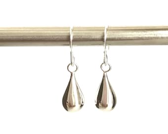 Sterling Silver Tear Drop Earrings. Dangle Jewelry. Tear Drop Earrings. Sterling Silver Earrings. Fancy Tear Drops. Gift for Her