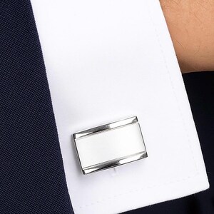 Personalized Cufflinks. Custom Engraved Groomsmen Gift. Men Jewelry. Men Accessories. Men Cufflinks. Anniversary. Birthday. Graduation Gift. image 2