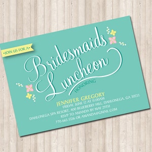 Custom Bridesmaids Luncheon Invitation