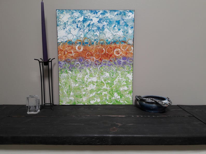 Abstract Wall Art Acrylic Painting Original Art 16x20 Canvas Etsy
