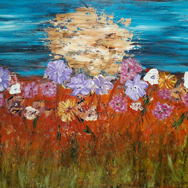 Acrylic Painting Home Decor Wall Art Original Painting Impasto Etsy