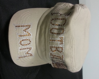 White Football MOM CAP