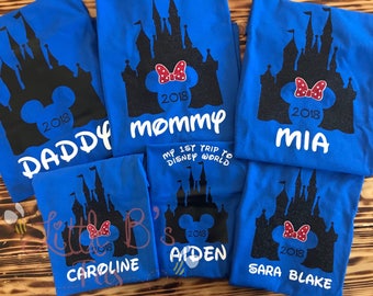 Disney Vacation Family shirts | Disney Shirts | Matching Disney Family Shirts | Castle Shirts | Disney World | Disneyland | Mickey Mouse