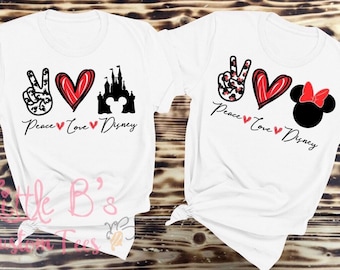 Peace Love Shirt | Magical Castle Shirt | Magical Love Shirt | Peace Love Shirt | Minnie | Disney World | Disneyland